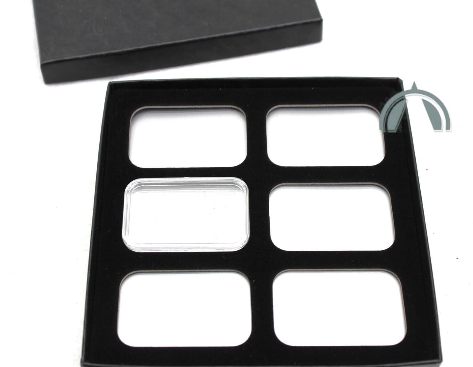 Storage &Amp; Display Box For 6 1Oz Silver Bars In Airtite Capsule Holders, Black 4 STORAGE & DISPLAY BOX FOR 6 1oz SILVER BARS IN AIRTITE CAPSULE HOLDERS, BLACK - Image 4