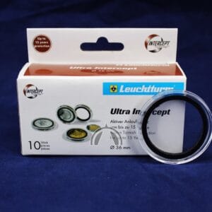 10 Pack of 36mm Ultra Intercept Capsules for Mexico 1oz Silver Libertad 1982-95