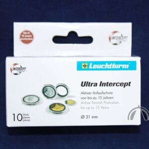 10 Pack of 31mm Ultra Intercept Capsules for 31mm Coins from Around the World