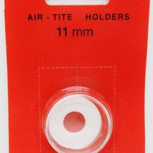 GENUINE Air-tite Coin Capsule Holder w 11mm White Ring for World Coins