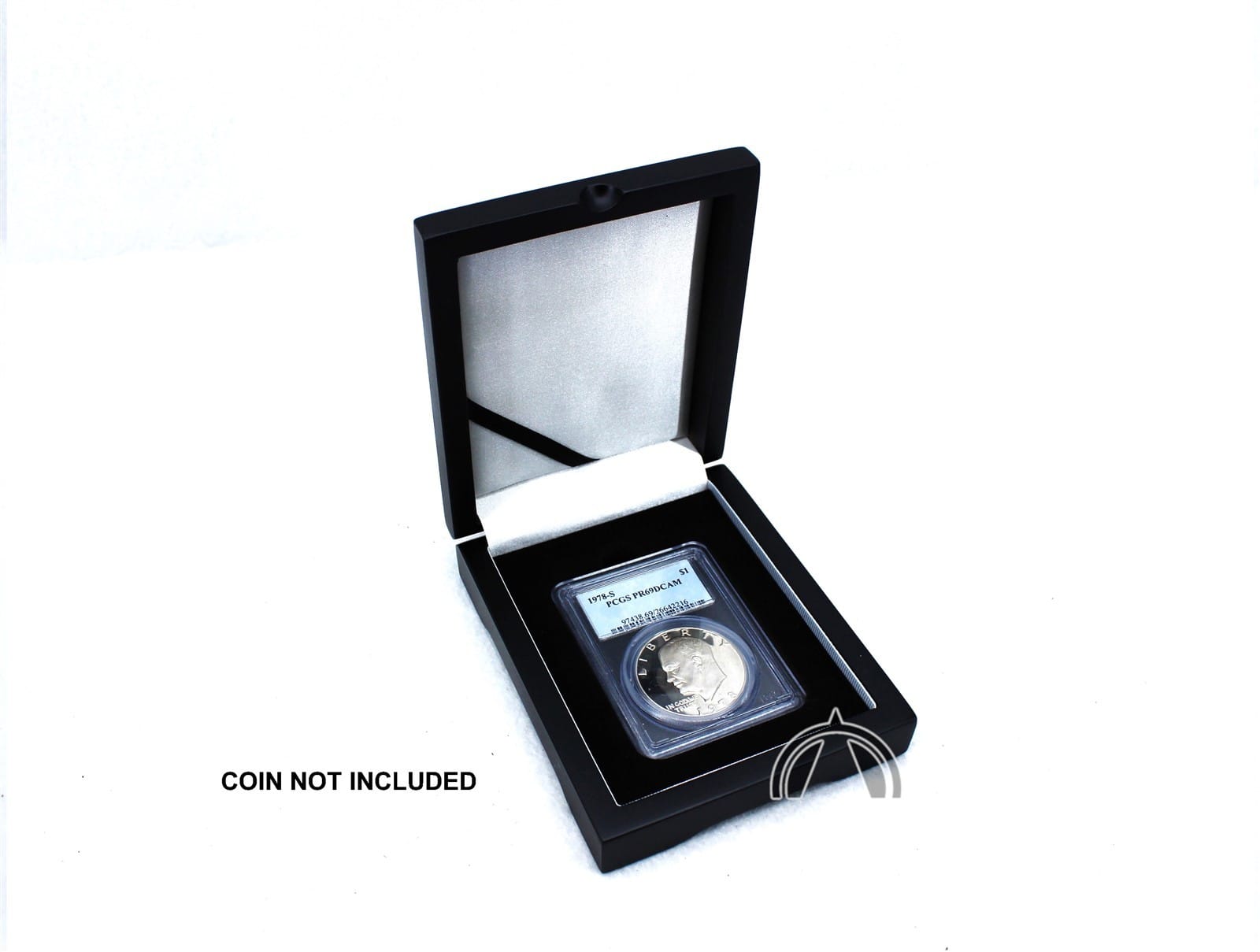 Black Wood Display Box For 1 Certified Coin Slab From Pcgs Or Ngc &Amp; Many Others 3 Black Wood Display Box for 1 Certified Coin Slab from PCGS or NGC & Many Others - Image 3