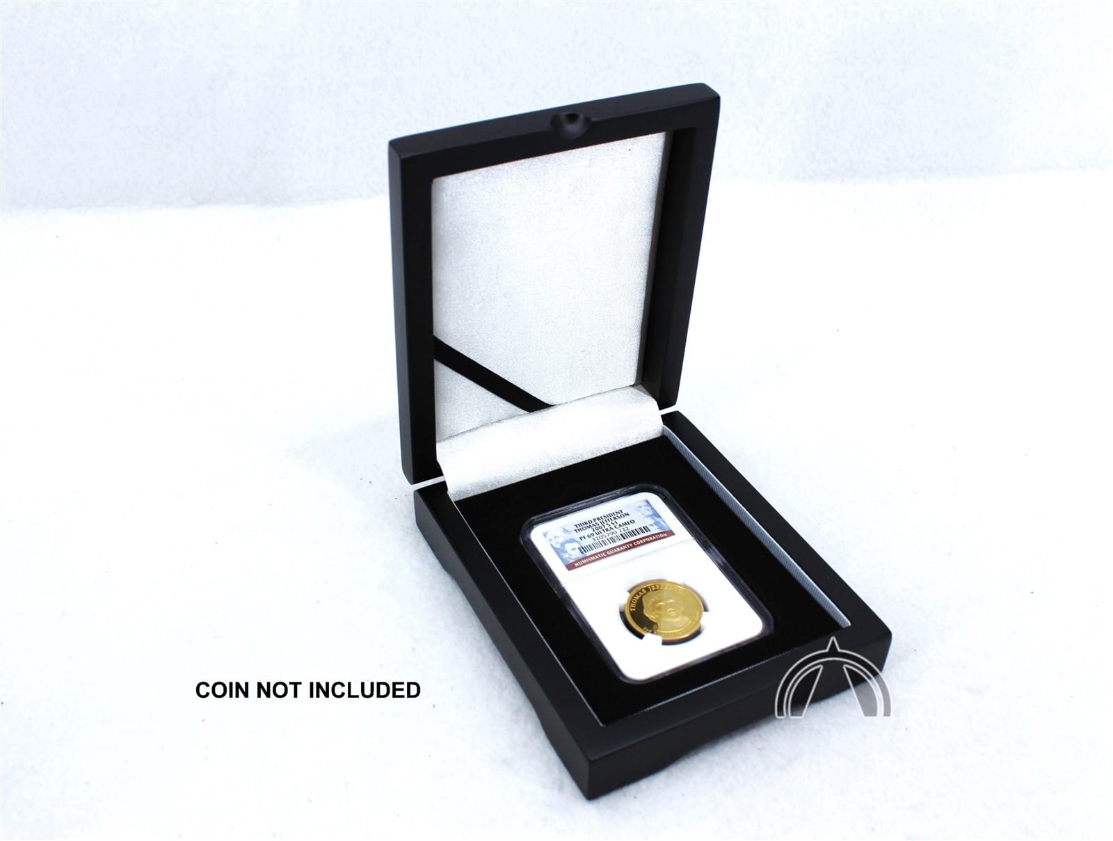 Black Wood Display Box For 1 Certified Coin Slab From Pcgs Or Ngc &Amp; Many Others 4 Black Wood Display Box for 1 Certified Coin Slab from PCGS or NGC & Many Others - Image 4