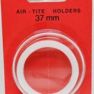 37mm Airtite Coin Capsule White Ring for $2 Barbados (1974-84),1oz Russian Palla