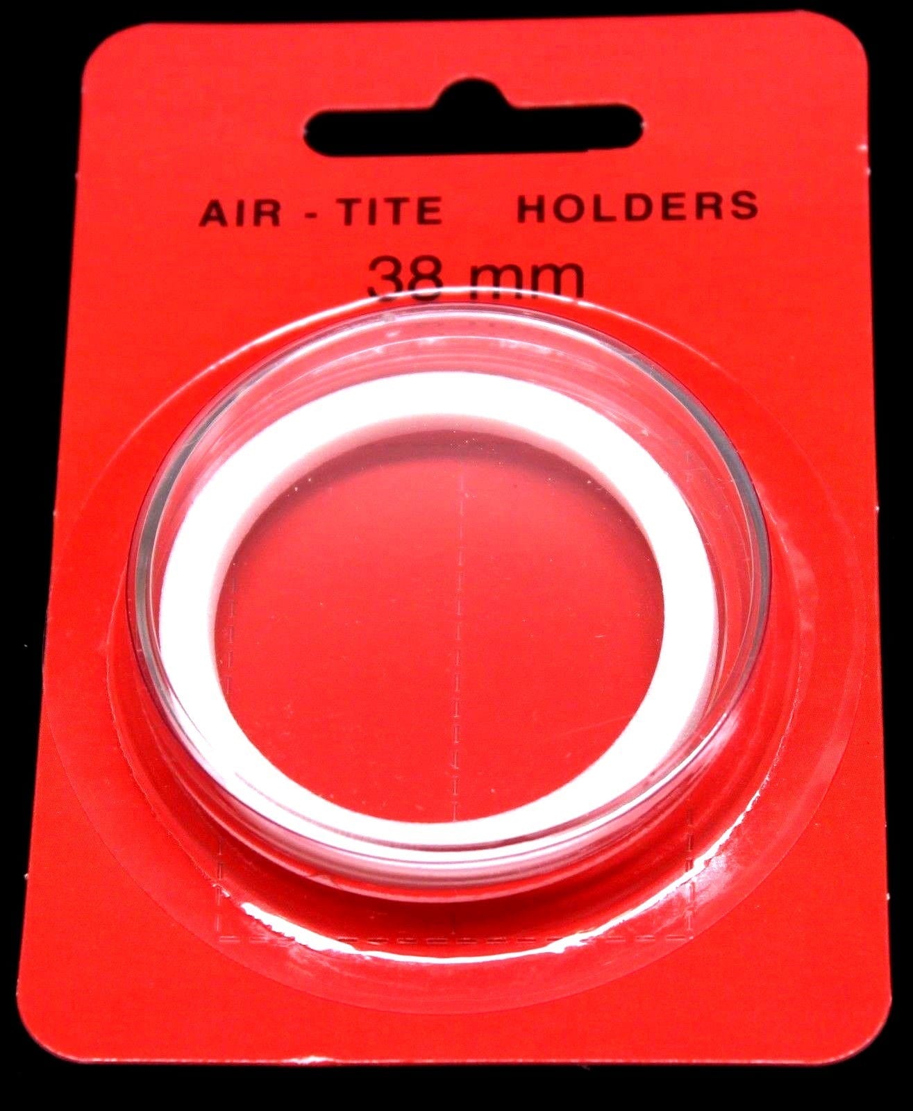 Airtite Coin Capsule Holder W 38Mm White Ring, Peace, Morgan, Ike Silver Dollars 2 Airtite Coin Capsule Holder w 38mm WHITE Ring, Peace, Morgan, Ike Silver Dollars - Image 2