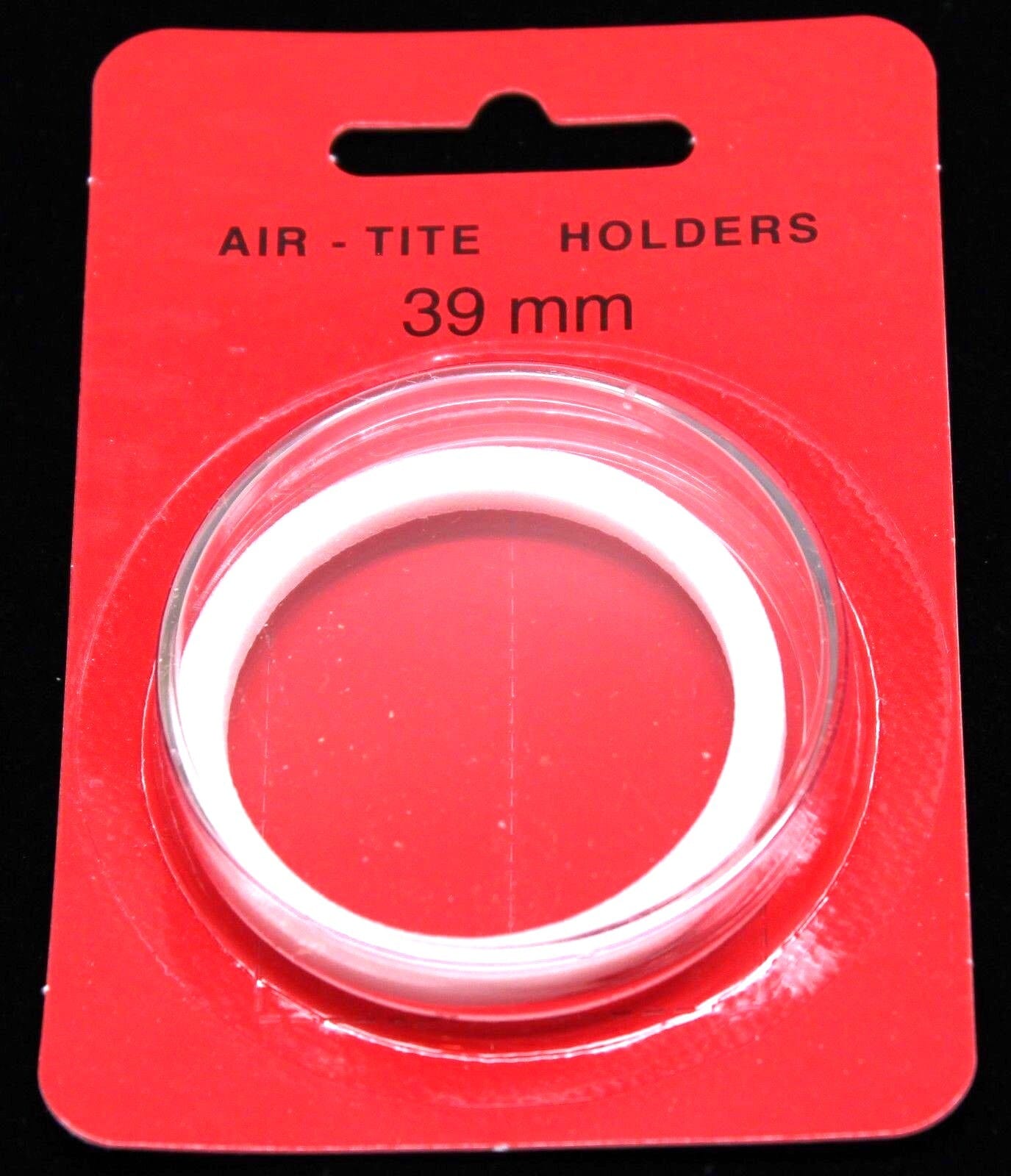 39Mm Airtite Coin Capsule Holder W/ White Ring For 1Oz Silver Or Copper Rounds 1 39mm AIRTITE COIN CAPSULE HOLDER w/ WHITE RING FOR 1oz SILVER or COPPER ROUNDS