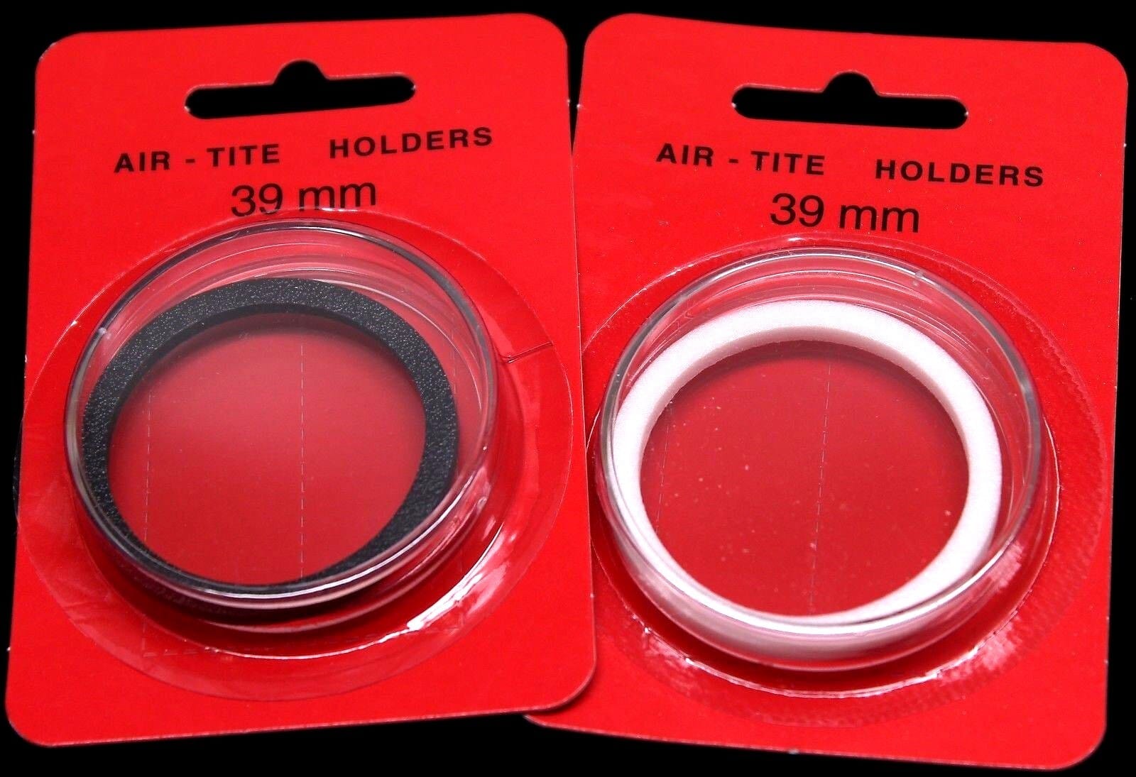 39Mm Airtite Coin Capsule Holder W/ White Ring For 1Oz Silver Or Copper Rounds 2 39mm AIRTITE COIN CAPSULE HOLDER w/ WHITE RING FOR 1oz SILVER or COPPER ROUNDS - Image 2