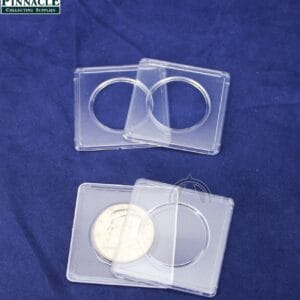 5 Whitman Clear Plastic 2x2 Snaplock Coin Holders for US Half Dollar 30.6mm