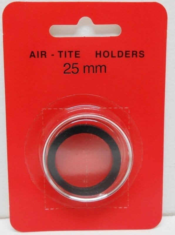 25Mm Airtite Coin Capsule Holder With White Ring For Gold $5 1795-1829 Air Tight 2 25mm Airtite Coin Capsule Holder with White Ring for Gold $5 1795-1829 Air Tight - Image 2