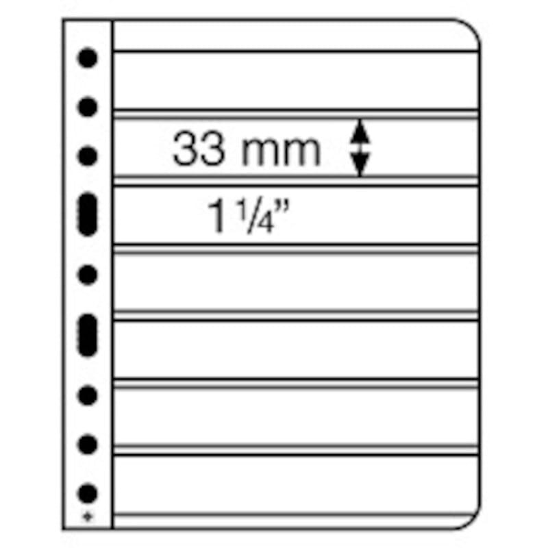 5 Vario 7S Plus 7 Pocket Double Sided Pages For Stamp &Amp; Other Collecting, Black 2 5 VARIO 7S PLUS 7 Pocket Double Sided Pages for Stamp & Other Collecting, Black - Image 2