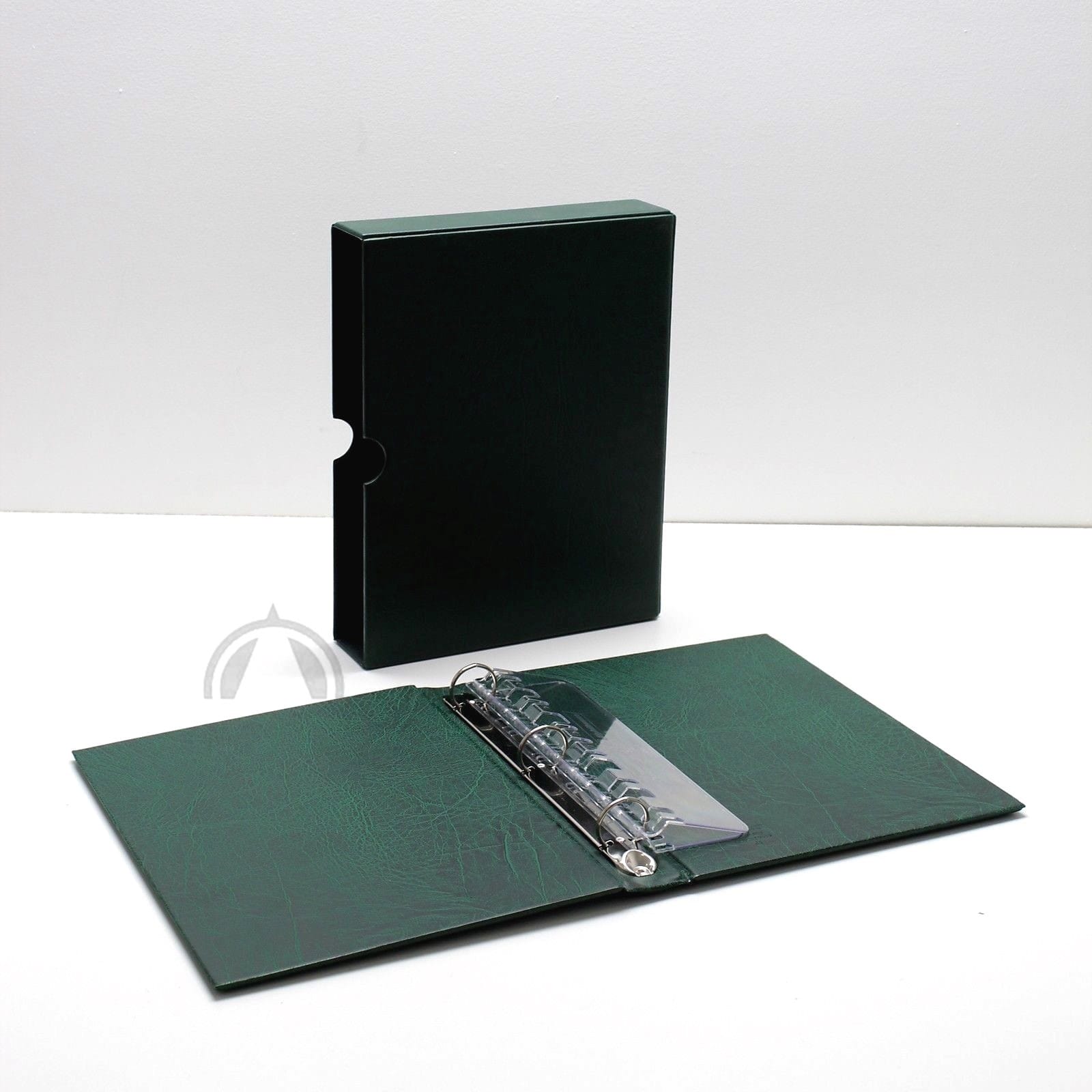 Vario F Green 3 Ring Binder &Amp; Slip Case For Stamp, Currency And Other Collecting 1 VARIO F Green 3 Ring Binder & Slip Case for Stamp, Currency and Other Collecting