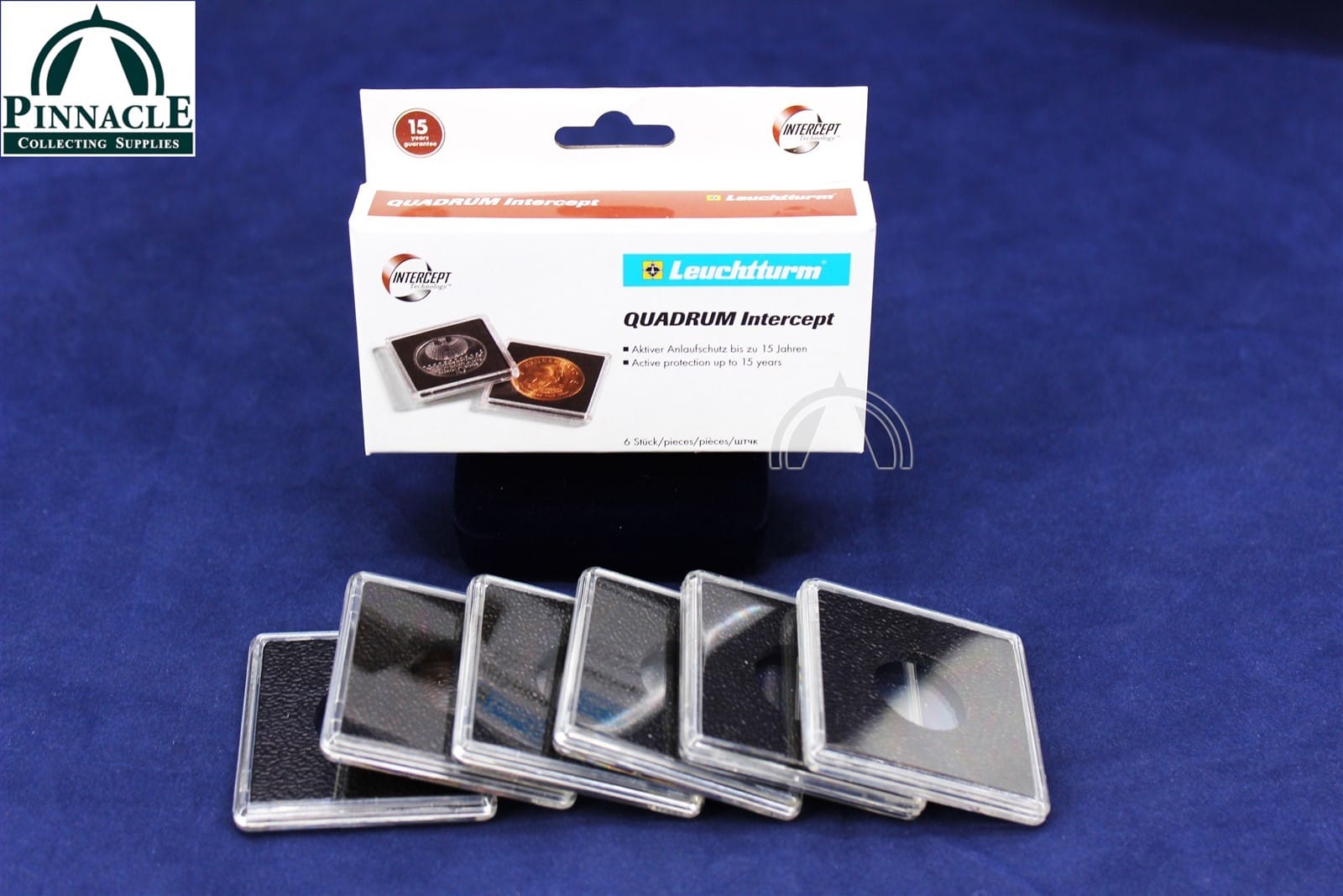 6 Pack Of 20Mm Quadrum Intercept 2&Quot;X2&Quot; For Great Britain Farthing (1860-1956) 1 6 Pack of 20mm QUADRUM INTERCEPT 2"x2" for Great Britain Farthing (1860-1956)