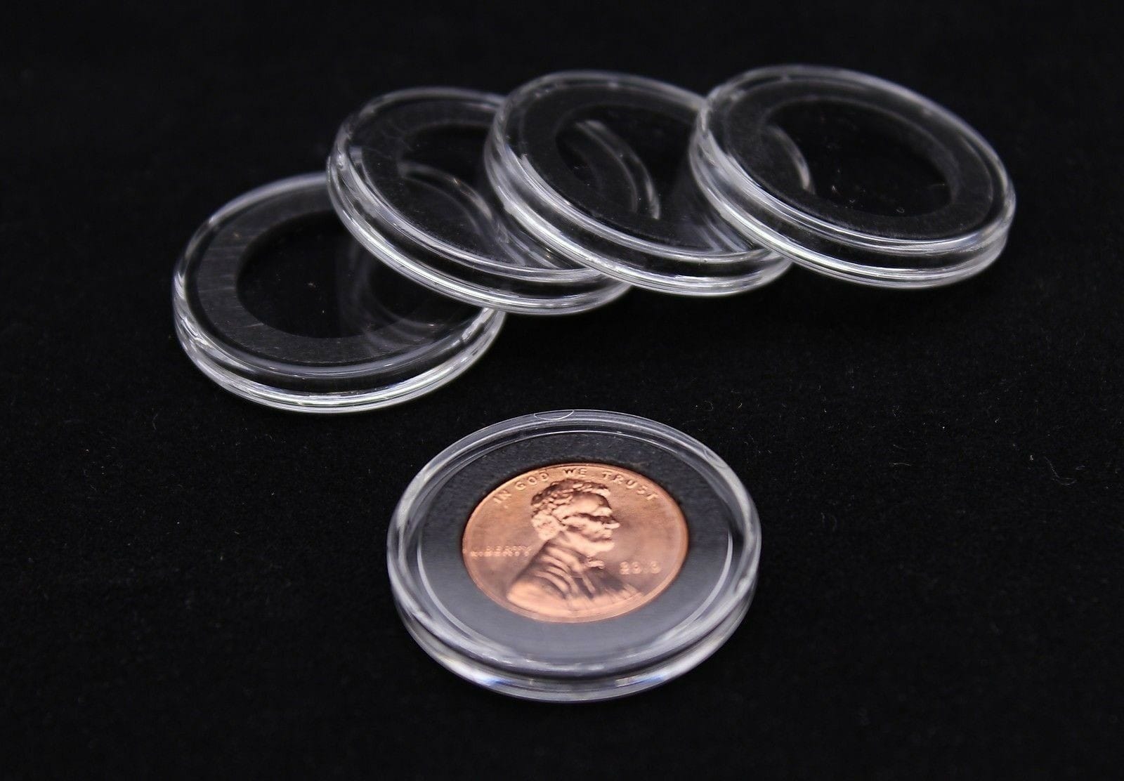 10 Genuine Airtite Coin Capsules Holder With Black Rings For Penny, 19Mm 3 10 Genuine Airtite Coin Capsules Holder with Black Rings for Penny, 19mm - Image 3