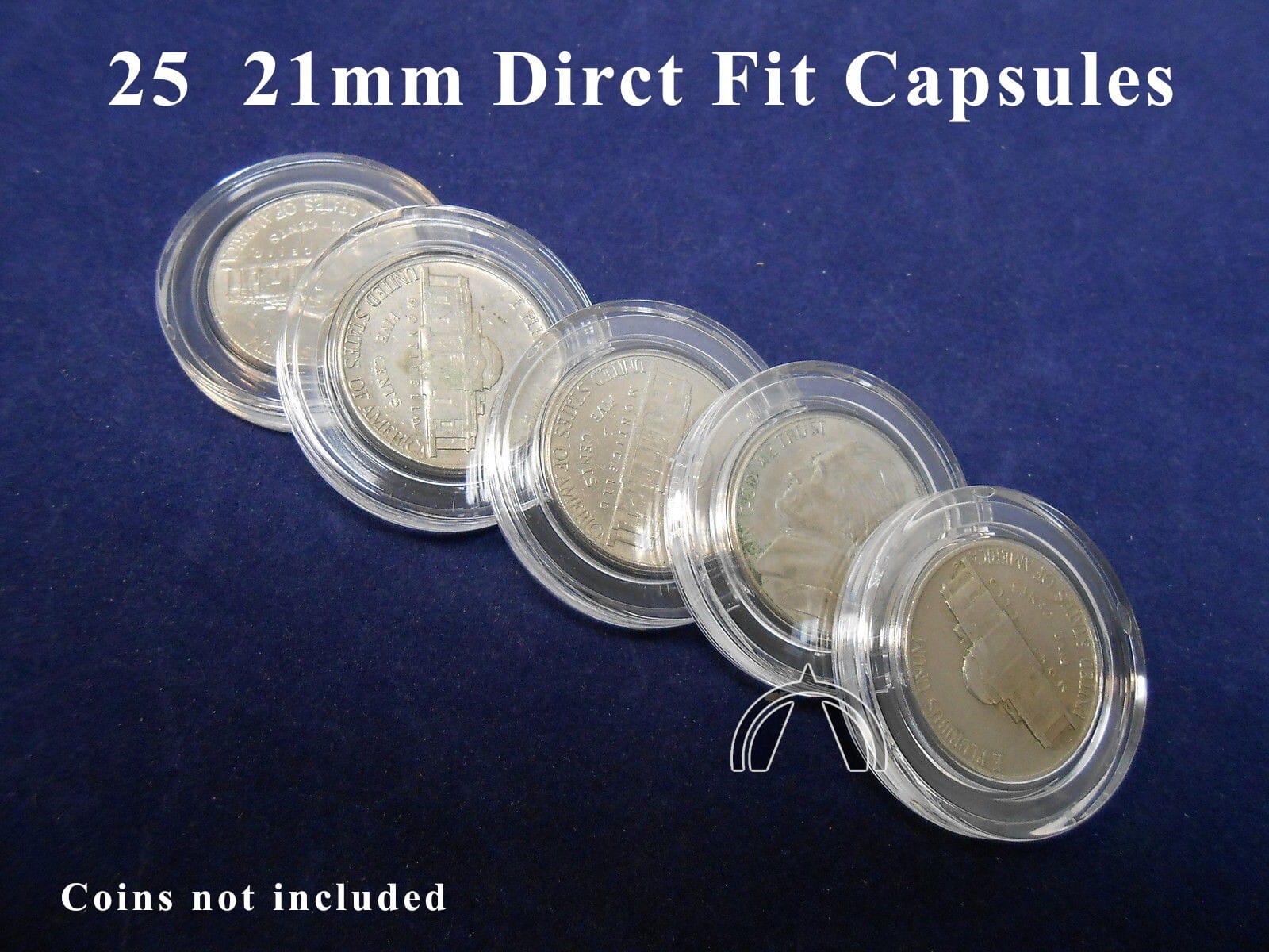 25 21Mm Direct Fit Coin Capsule Holders For Us Nickel &Amp; Other 21Mm Coins 2 25 21mm Direct Fit Coin Capsule Holders for US Nickel & Other 21mm Coins - Image 2