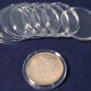 50 38mm Direct Fit Coin Capsule Holders for Peace Morgan Ike Silver Dollar