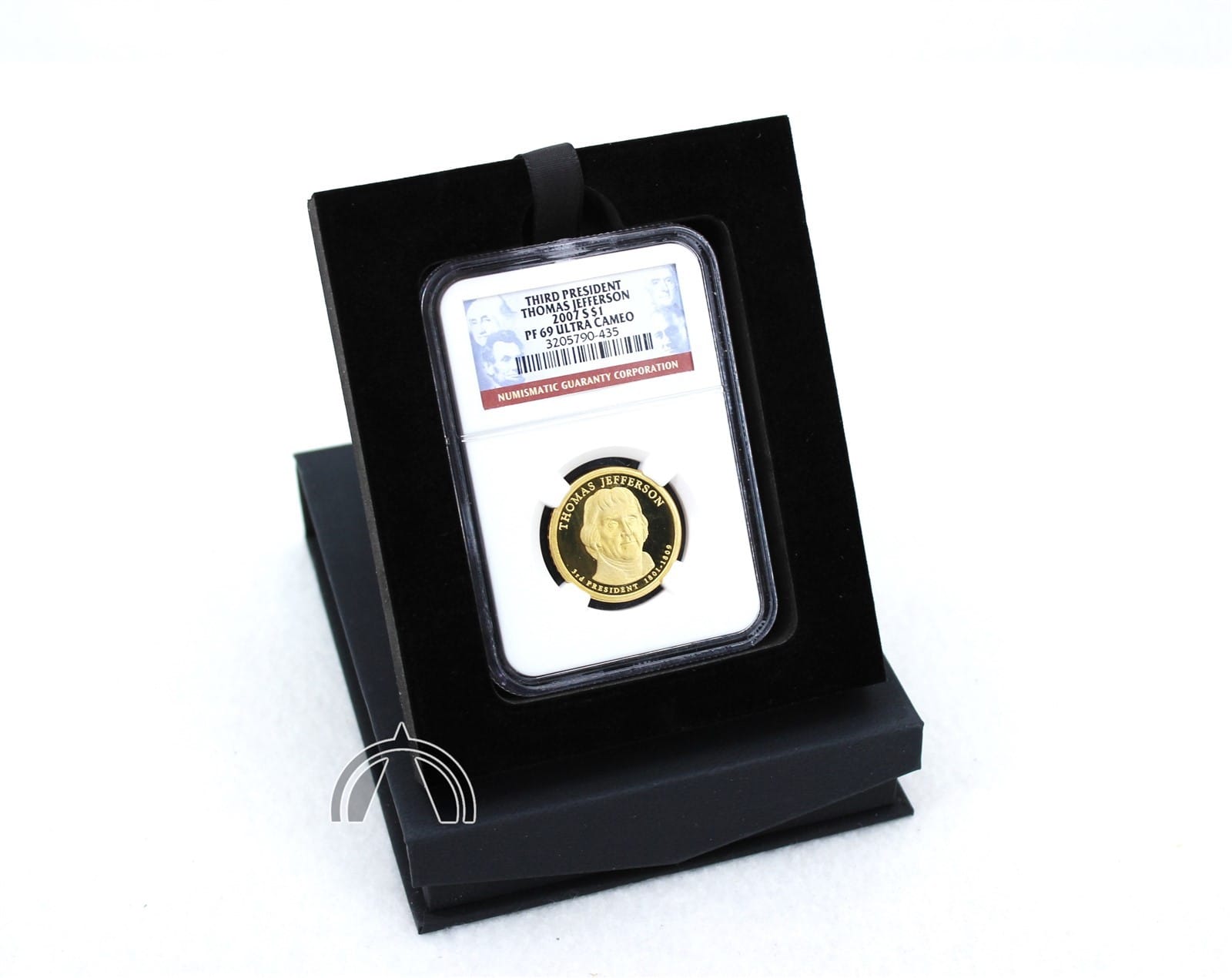 Black Magnetic Lid 1 Slab Display Box With Easel For Pcgs Ngc &Amp; Others 1 Black Magnetic Lid 1 Slab Display Box With Easel for PCGS NGC & Others