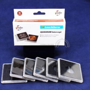 21mm QUADRUM INTERCEPT 2"x2" Square Holders for 1/4oz Gold Lunar III / 6 Pack