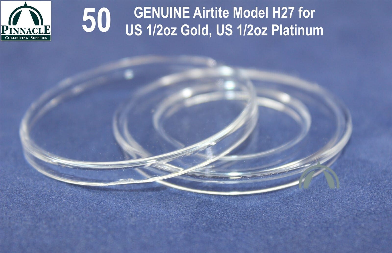50 Genuine Airtite 27Mm Direct Fit Coin Capsules Fits 1/2Oz Gold 1/2Oz Platinum 1 50 GENUINE Airtite 27mm Direct Fit Coin Capsules Fits 1/2oz Gold 1/2oz Platinum