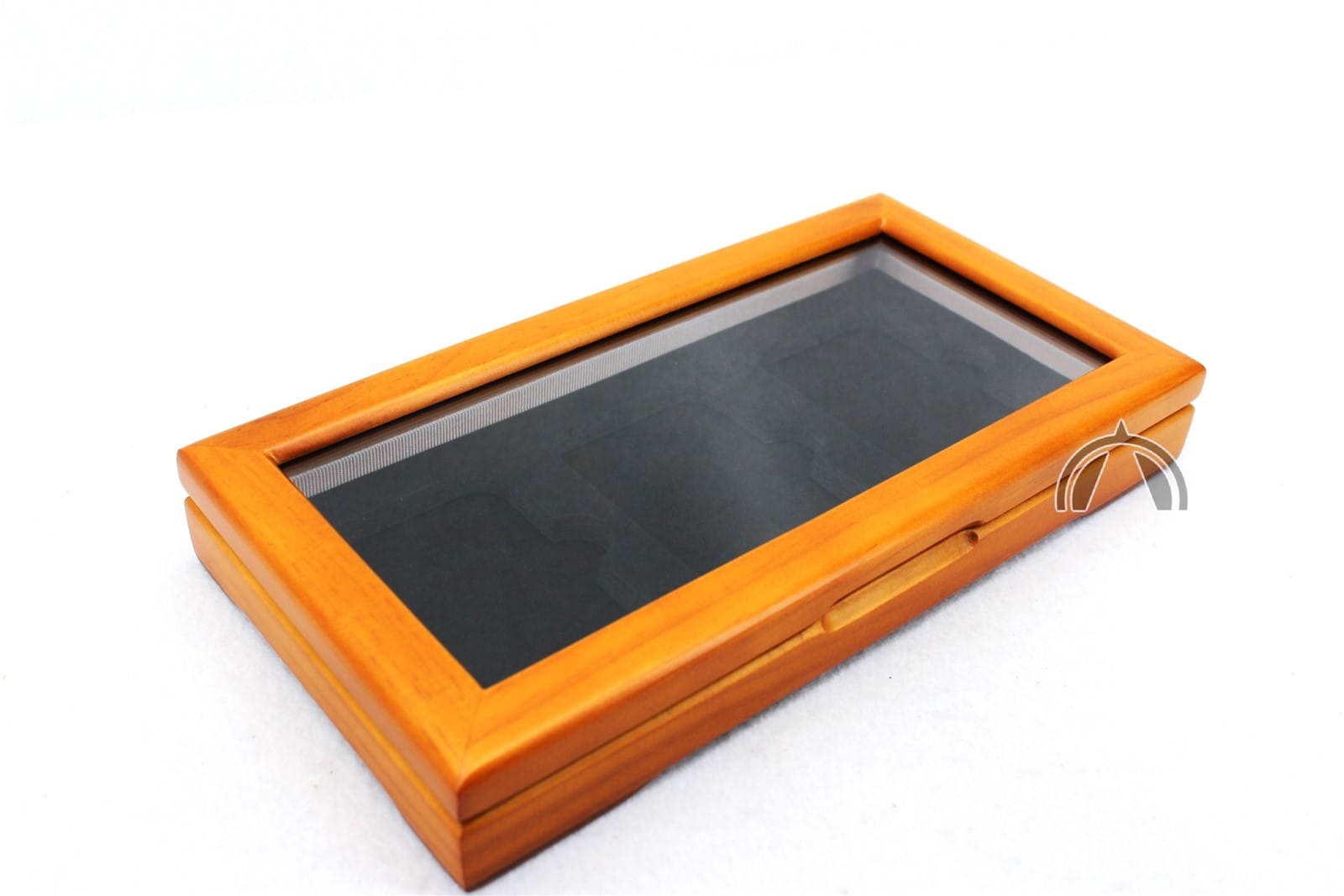 Glass Top Wood Display Box For 3 Certified Coin Slabs From Pcgs Or Ngc 5 GLASS TOP WOOD DISPLAY BOX for 3 CERTIFIED COIN SLABS from PCGS or NGC - Image 5