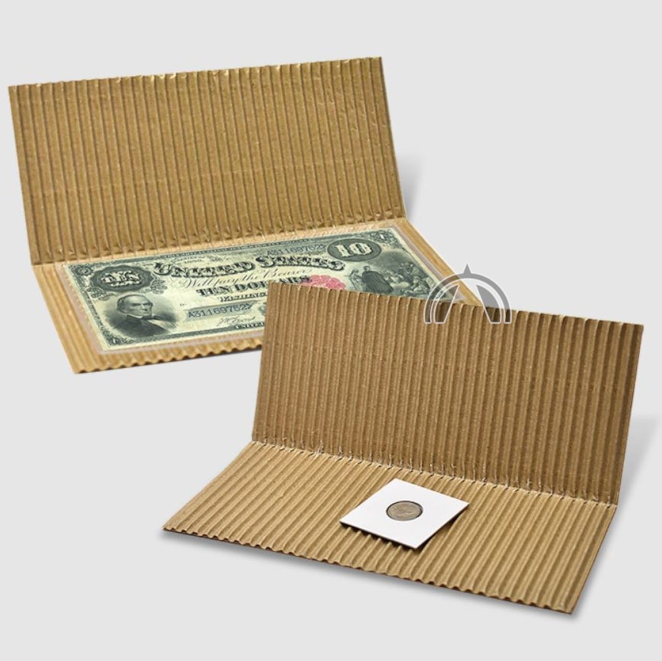 10 - Self Adhesive Corrugated Coin Protection Mailers For #10 Envelope 2 10 - Self Adhesive Corrugated Coin Protection Mailers for #10 Envelope - Image 2