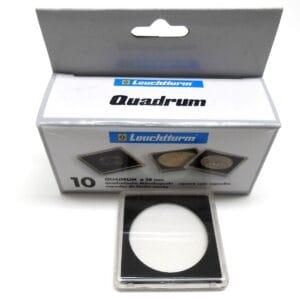 33mm - 10 Quadrum 2"x2" Square Coin Capsules | 1oz South Africa Gold Krugerrand