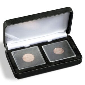 Coin box for 2 coins