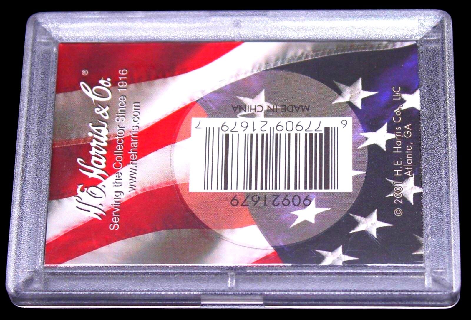 American Silver Eagle Frosty Case With Eagle And American Flag By He Harris, 2X3 2 American Silver Eagle Frosty Case with Eagle and American Flag by HE Harris, 2x3 - Image 2