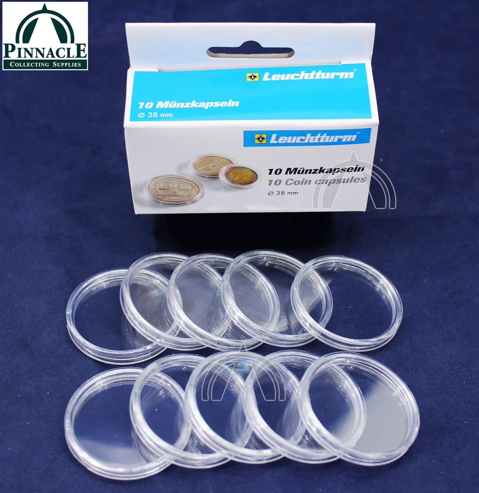 10 Direct Fit 38Mm Coin Capsules For Peace Morgan &Amp; Ike Silver Dollars 2 10 Direct Fit 38MM Coin Capsules for Peace Morgan & Ike Silver Dollars - Image 2