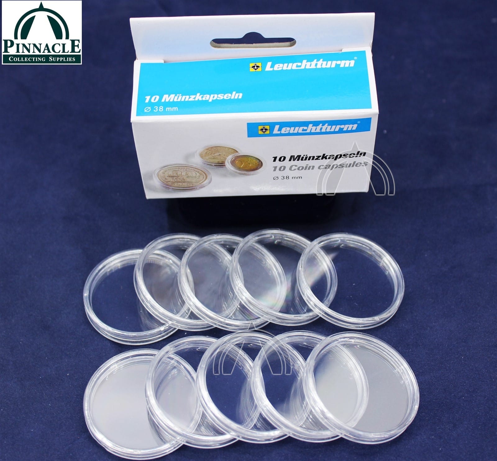 10 Direct Fit 38Mm Coin Capsules For Peace Morgan &Amp; Ike Silver Dollars 3 10 Direct Fit 38MM Coin Capsules for Peace Morgan & Ike Silver Dollars - Image 3