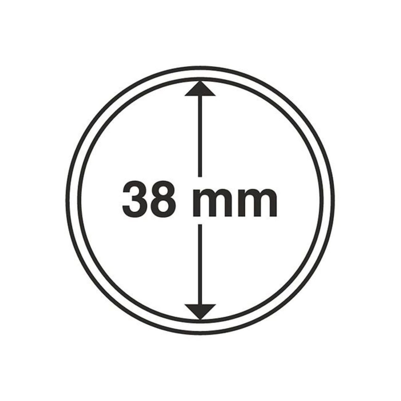 10 Direct Fit 38Mm Coin Capsules For Peace Morgan &Amp; Ike Silver Dollars 4 10 Direct Fit 38MM Coin Capsules for Peace Morgan & Ike Silver Dollars - Image 4