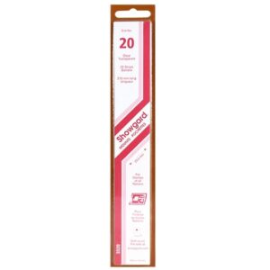 215mm x 20mm Showgard CLEAR Stamp Mounts 22 Mounts per Package Cut to Size UK US