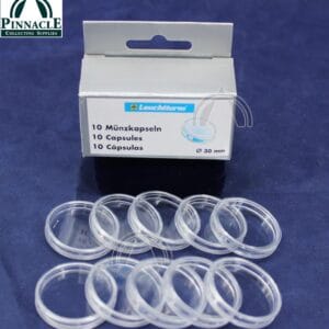30mm 10 Pack Direct Fit Coin Capsules for Canada Half Dollar (1908-1967)