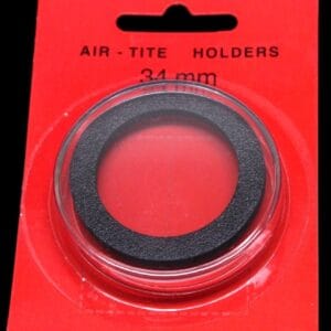 34mm GENUINE Airttie Coin Capsule w Black Ring for Mexico 1oz Gold Libertad