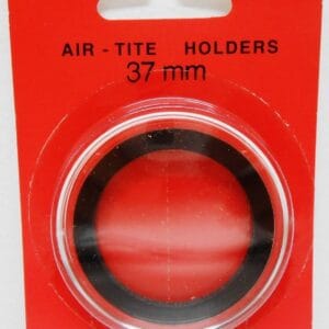 37mm Airtite Coin Capsule Holder w/ Black Ring 1oz Philharmonic Gold or Silver