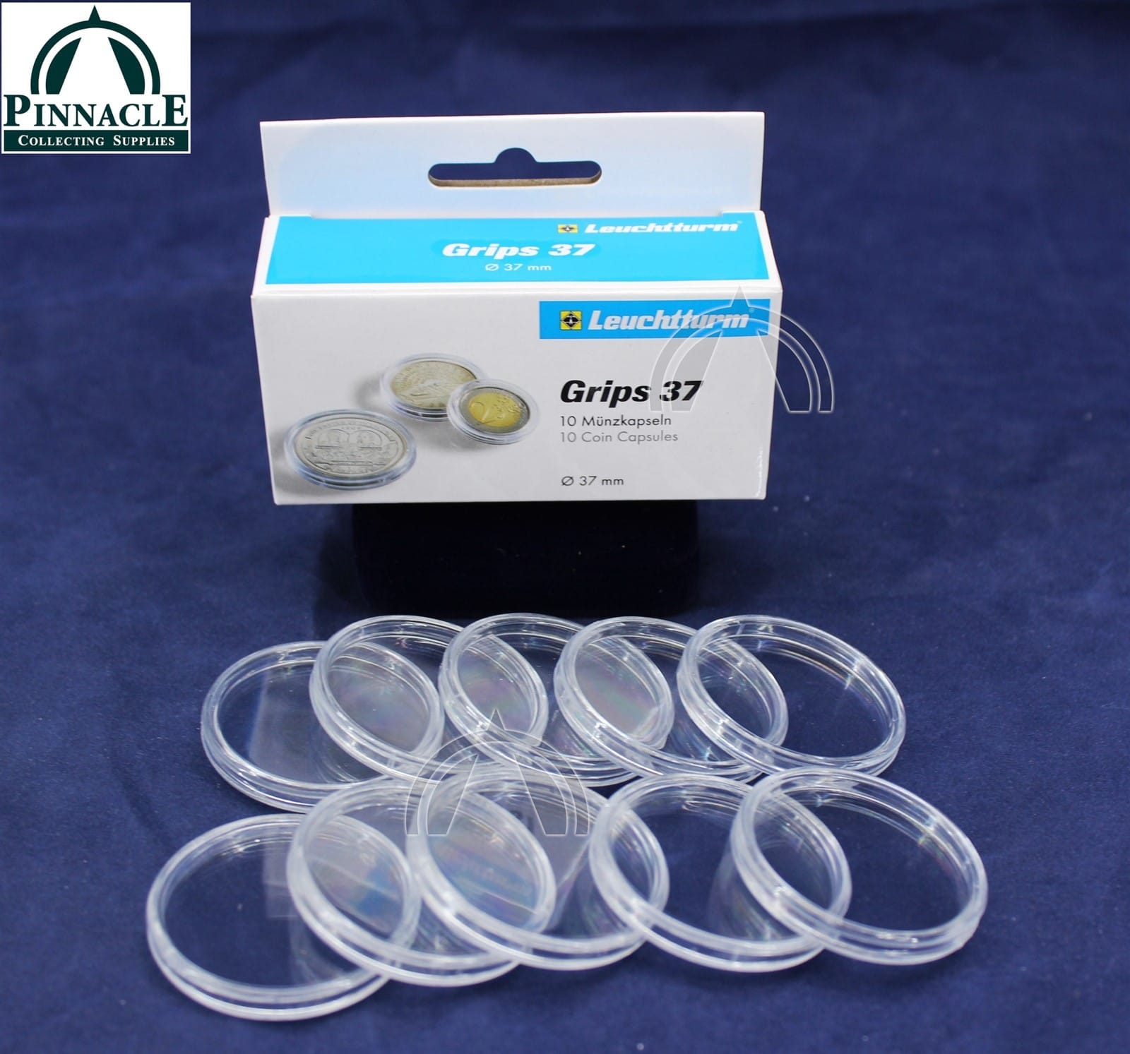 10 Direct Fit 37Mm Coin Capsule Holders For Coins Of The World 2 10 DIRECT FIT 37MM COIN CAPSULE HOLDERS for COINS OF THE WORLD - Image 2