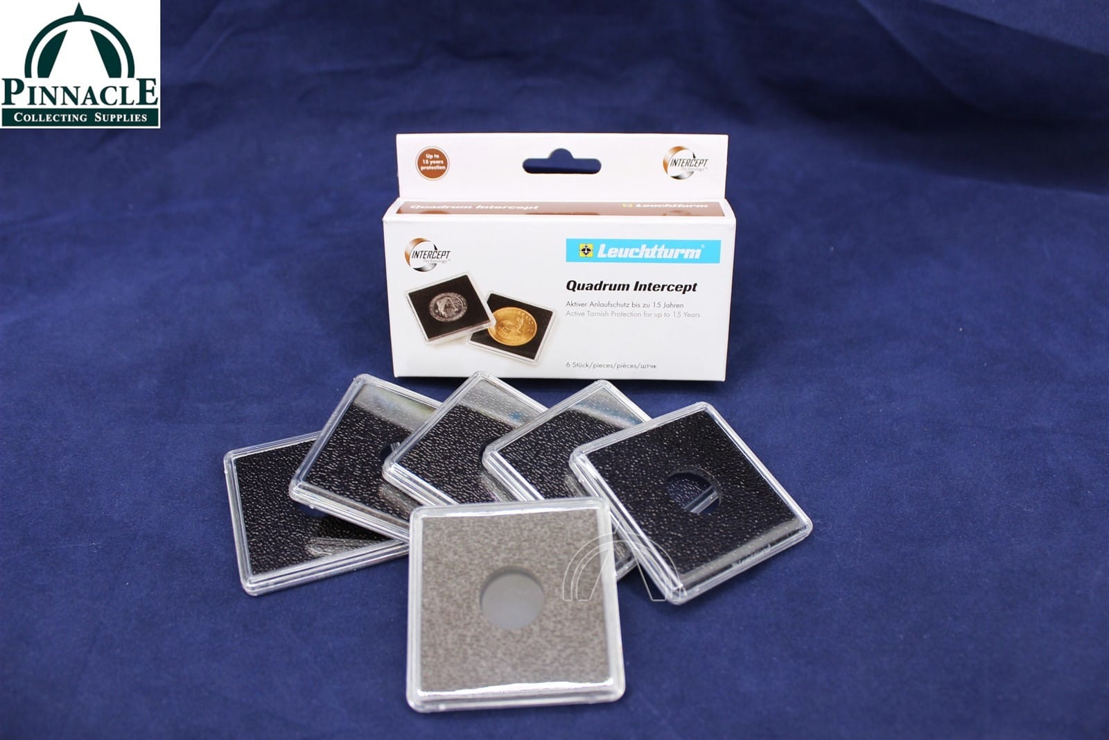16Mm Quadrum Intercept Square Coin Capsule Holders For Usa 1/10Oz Gold Eagle 6Pk 1 16mm QUADRUM INTERCEPT Square Coin Capsule Holders for USA 1/10oz Gold Eagle 6Pk