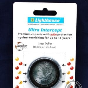 One 38.1mm Ultra Intercept Coin Capsule for US Large Dollars Peace Morgan Ike