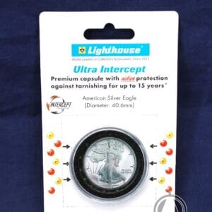 40.6mm Ultra Intercept Coin Capsule for Lady Liberty American Silver Eagle