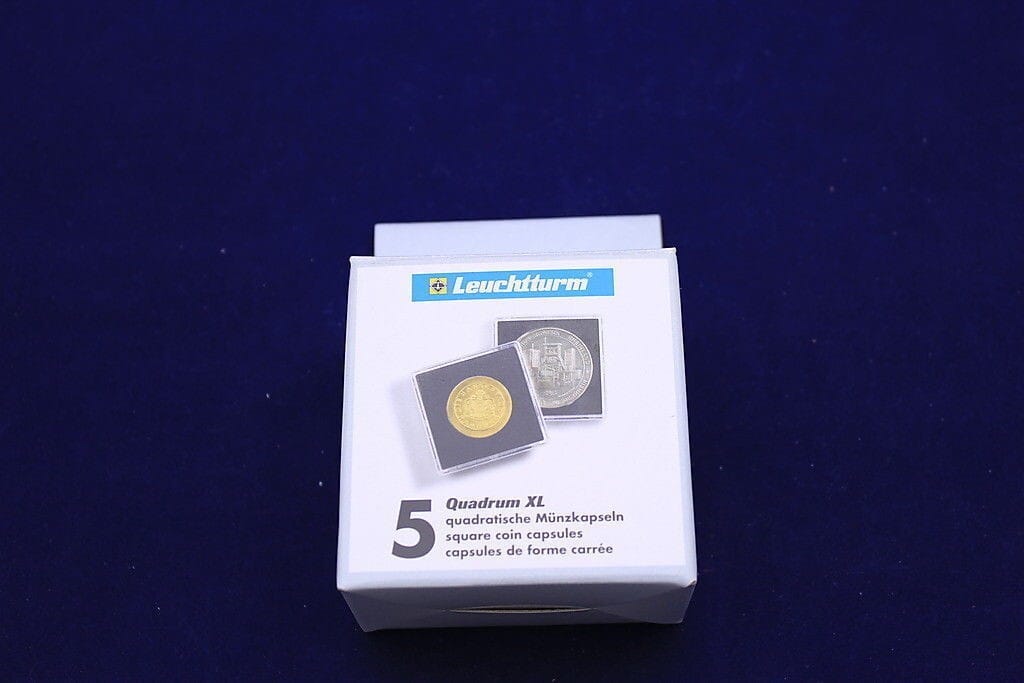 (5) 47Mm Xl Quadrum Square Coin Capsule Holders 2Oz Silver Libertad &Amp; Others 1 (5) 47mm XL Quadrum Square Coin Capsule Holders 2oz Silver Libertad & Others