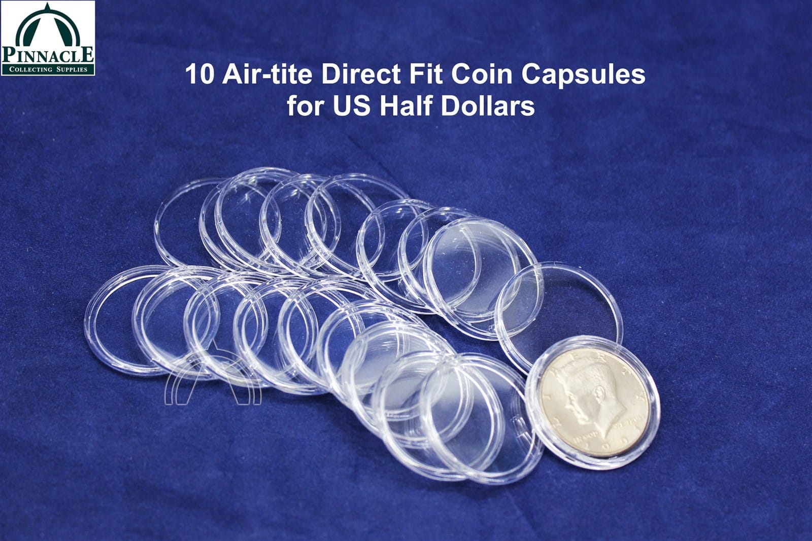 10 Genuine Direct Fit Airtite Coin Capsules For Us Half Dollars | Air Tight 1 10 GENUINE Direct Fit Airtite Coin Capsules for US Half Dollars | Air tight