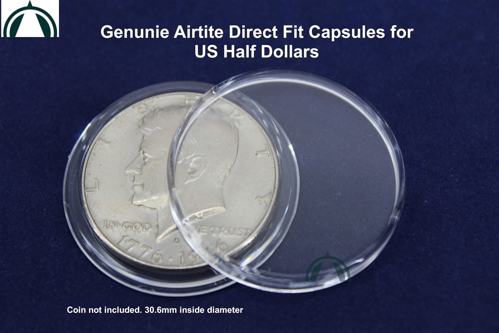 10 Genuine Direct Fit Airtite Coin Capsules For Us Half Dollars | Air Tight 3 10 GENUINE Direct Fit Airtite Coin Capsules for US Half Dollars | Air tight - Image 3