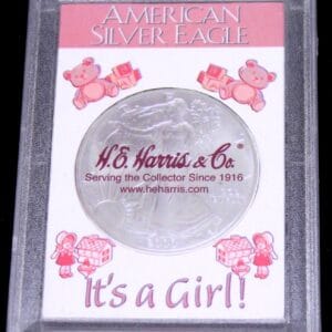 It's a Girl American Silver Eagle holder