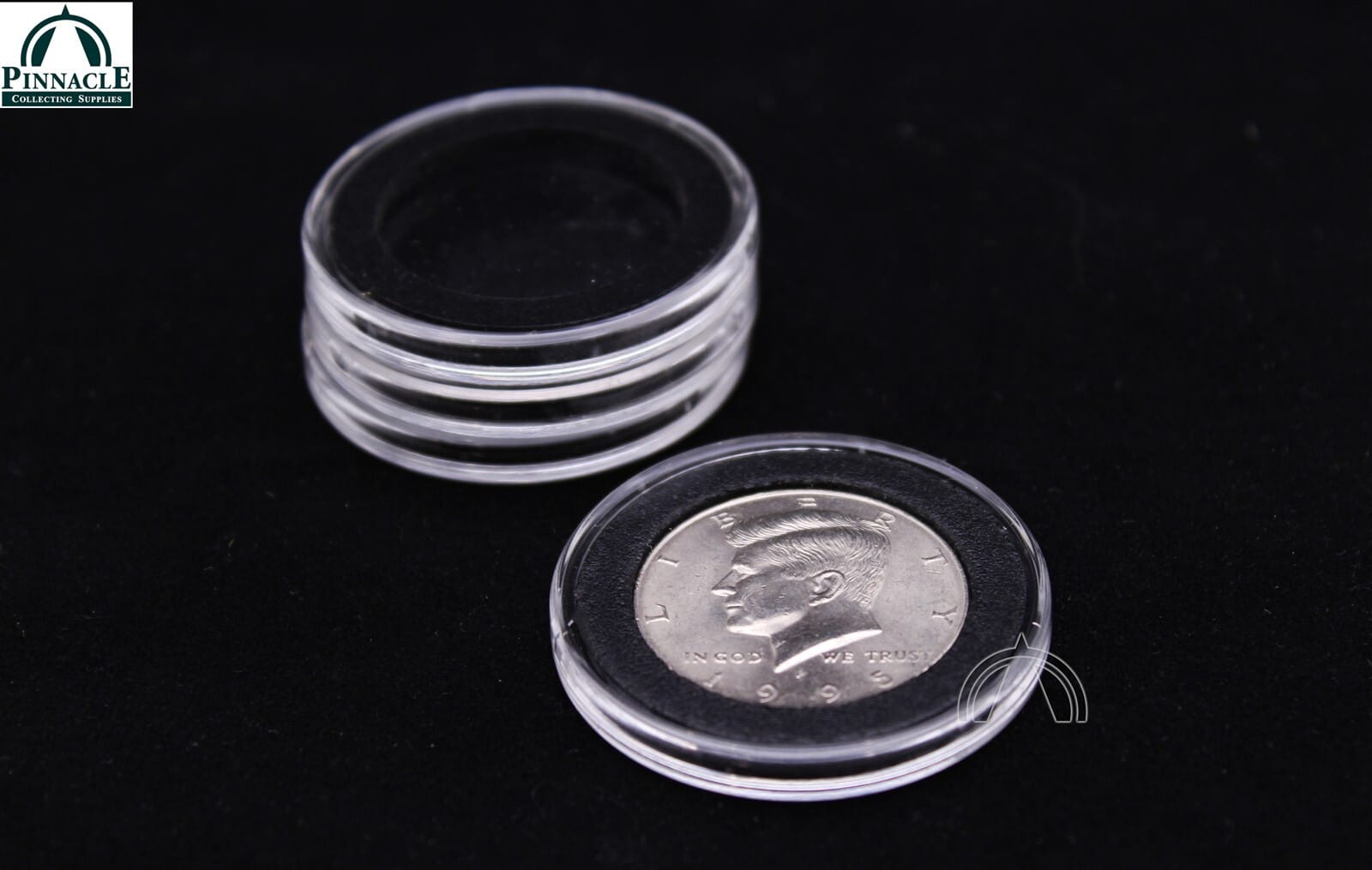 50 Genuine Airtite Coin Capsules W 30Mm Black Rings For Us Half Dollars 3 50 GENUINE Airtite Coin Capsules w 30mm Black Rings for US Half Dollars - Image 3