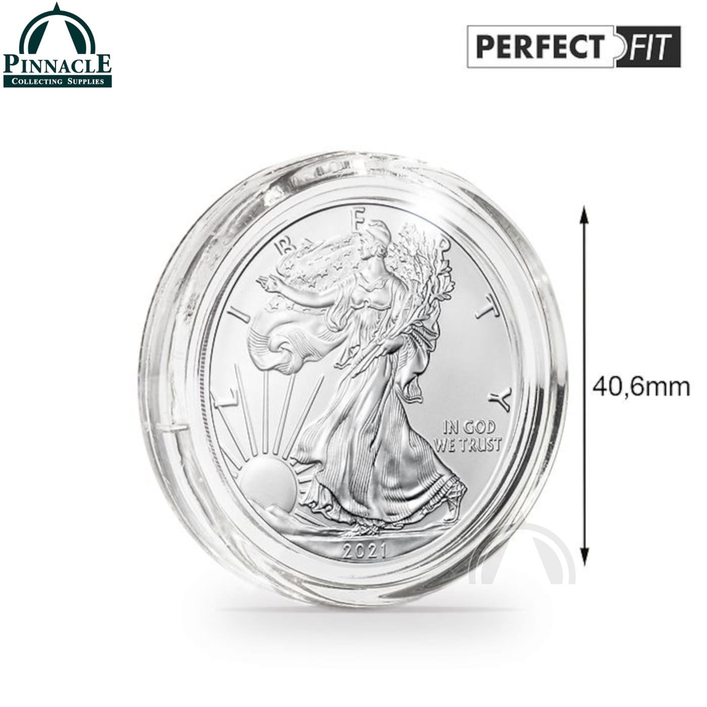 10 Perfect Direct Fit 40.6Mm Coin Capsule For 1Oz American Silver Eagle Coin 5 10 Perfect Direct Fit 40.6mm Coin Capsule for 1oz American Silver Eagle Coin - Image 5