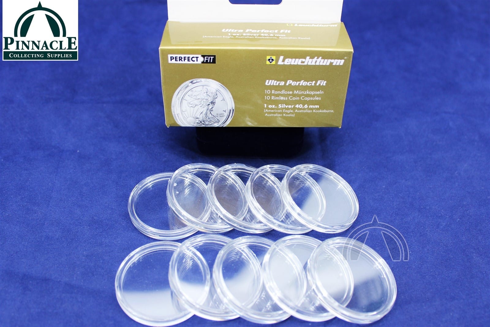 10 Ultra Perfect Fit 40.6Mm Coin Capsule For 1Oz American Silver Eagle Coin 1 10 Ultra Perfect Fit 40.6mm Coin Capsule for 1oz American Silver Eagle Coin