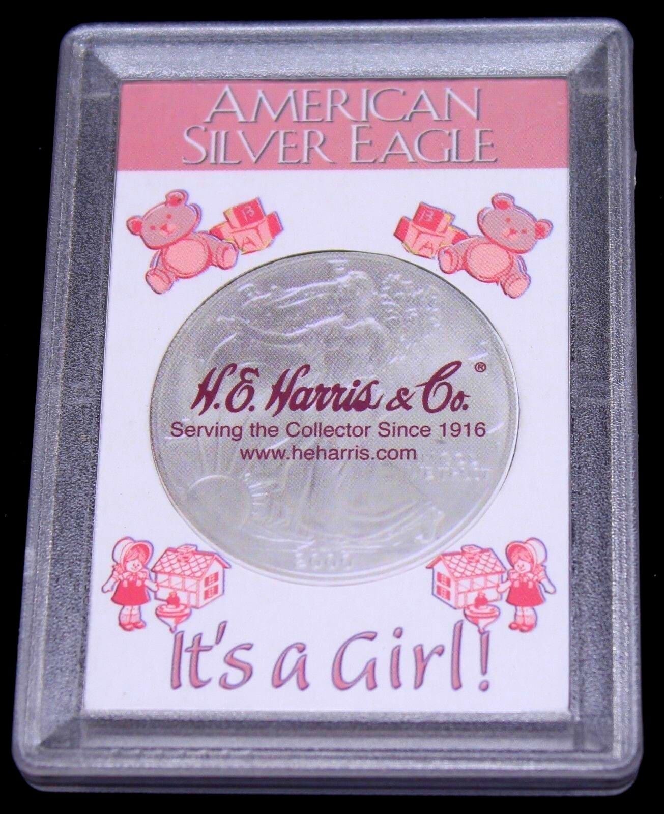 It'S A Girl American Silver Eagle Coin Case To Hold Birth Year Silver Coin Free Ship 1 It's a girl coin case