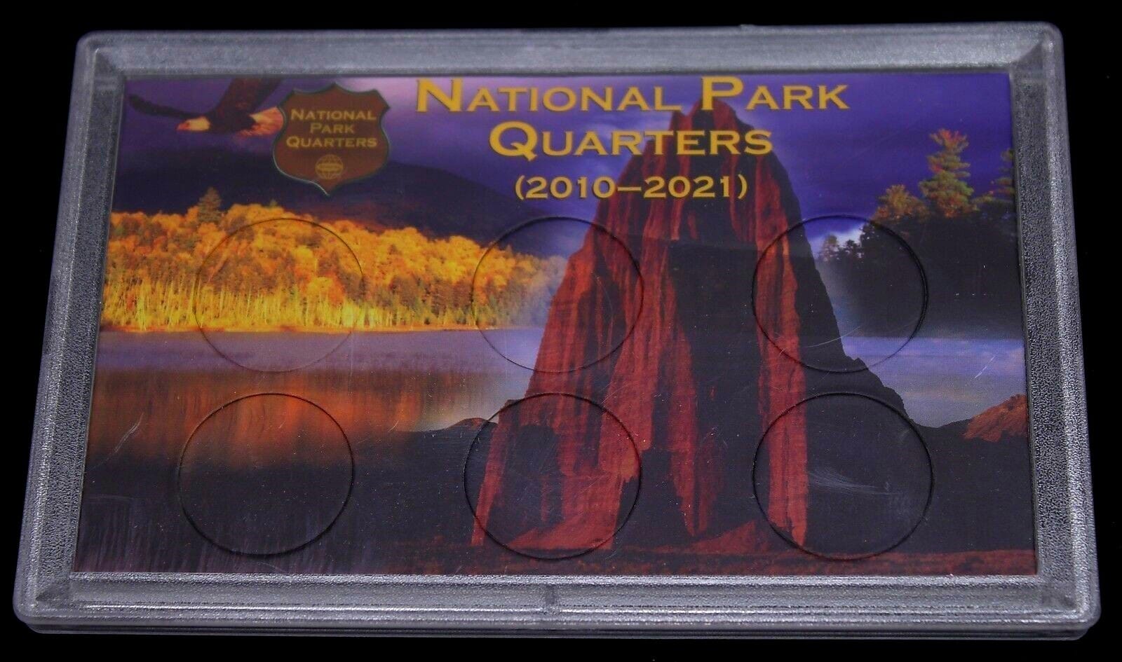Large National Park Quarter Rock &Amp; Eagle Case For 6 Quarters By Whitman 1 LARGE National Park Quarter Rock & Eagle Case for 6 Quarters by Whitman