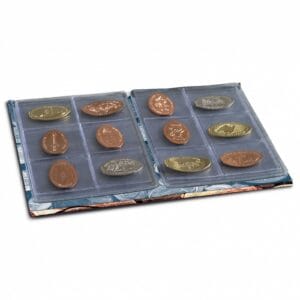 Pressed Penny Album for Your Souvenir Coin Collection, Holds 48 Elongated Cents