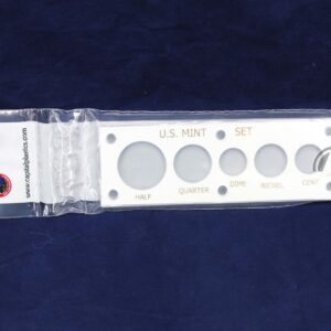Capital Plastics Holder 2x6 US Mint Set Holder | White with 5 Coin Slots