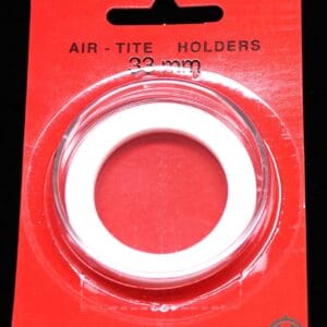 33mm AIRTITE CAPSULE w/ White Ring for US Gold $10,1st Spouse Bronze - FREE SHIP