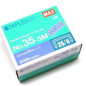 5000 Refill Flat Clinch Staples , Model 35-5M Staples Perfect for Coin Flips